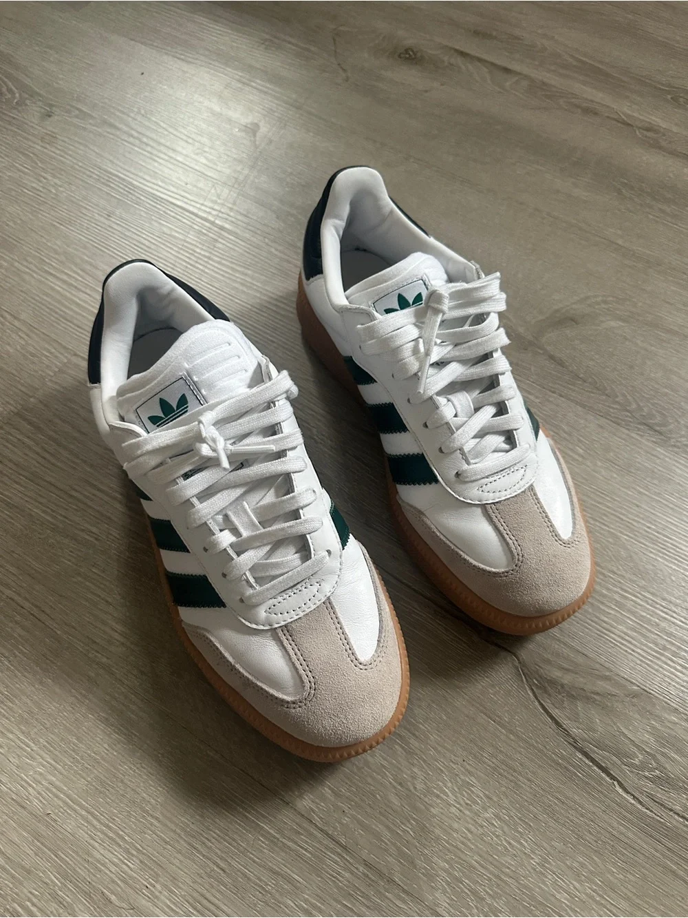 Men's Samba XLG green stripes